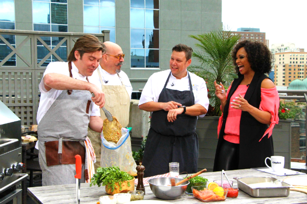 cityline host tracy moore and three chefs