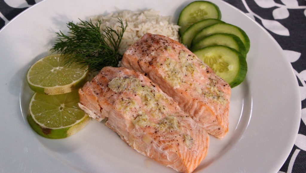 Baked salmon with lime butter - Cityline